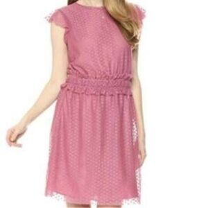 Ella Moon Cap Sleeve Ruffle Shoulder Smock Waist Dress. XL. NWT.
